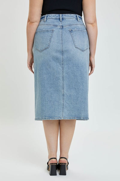 LEXIE High Rise Midi Skirt