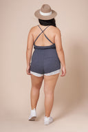 CALI Slate Criss Cross Romper