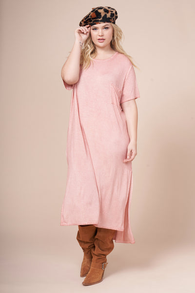 JESSIE Coral Ultimate Maxi Tee Dress