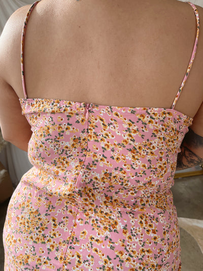 PIPER Pink  Floral Print Dress