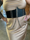 NADINE Faux Leather Harness Belt