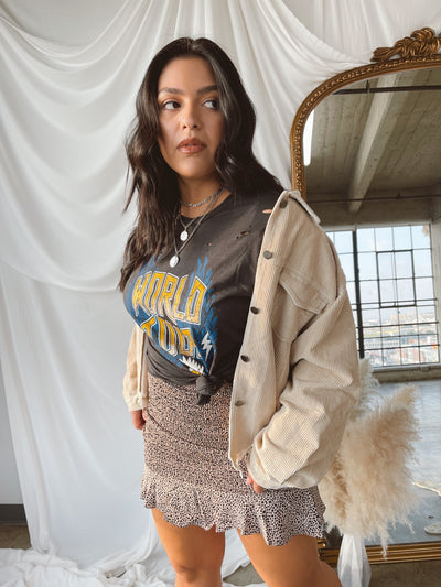 JET SET Ivory Corduroy Jacket