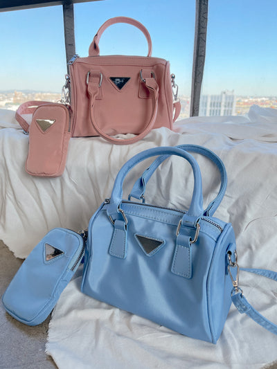 ROBYN Pink Mini Bowling Bag