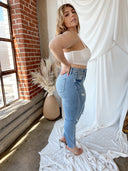 VERA White Bandeau Top with Straps