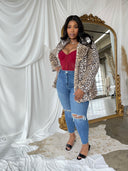 KALI Merlot Sheer Mesh Corset