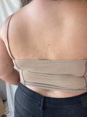 WREN Tan Soft Ribbed Tank