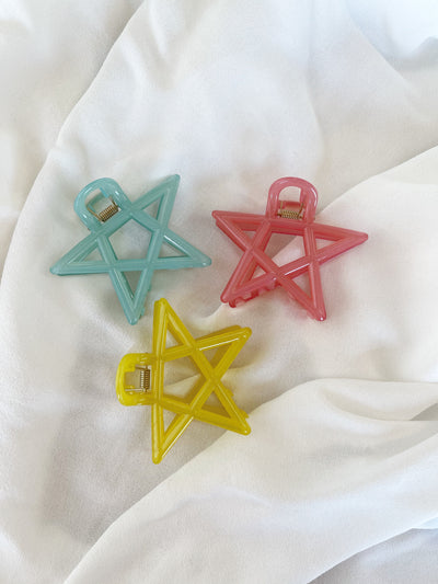 STAR Neon 3pc Hair Claws