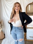 VERA White Bandeau Top with Straps